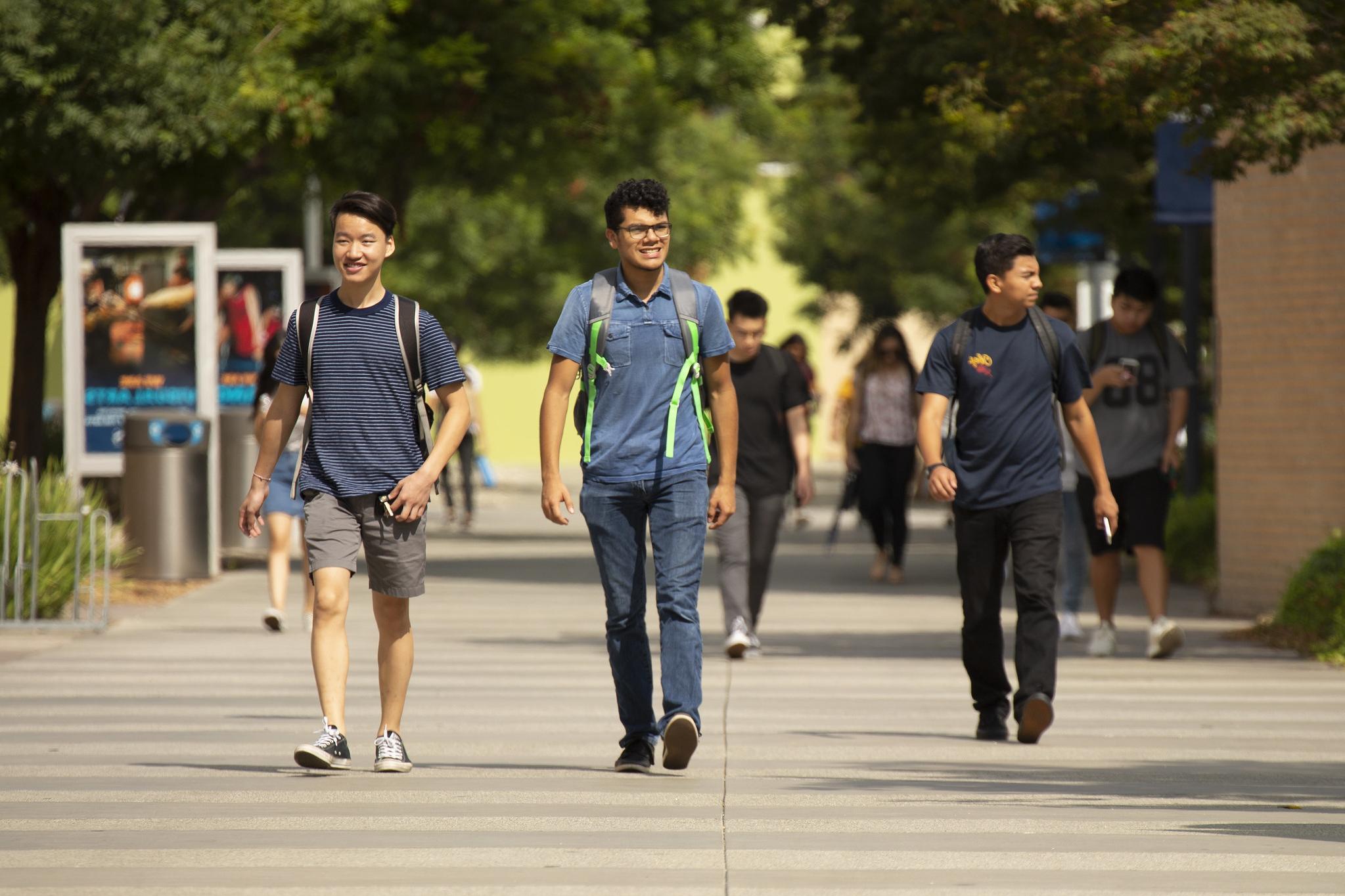 Students Walking to Class
